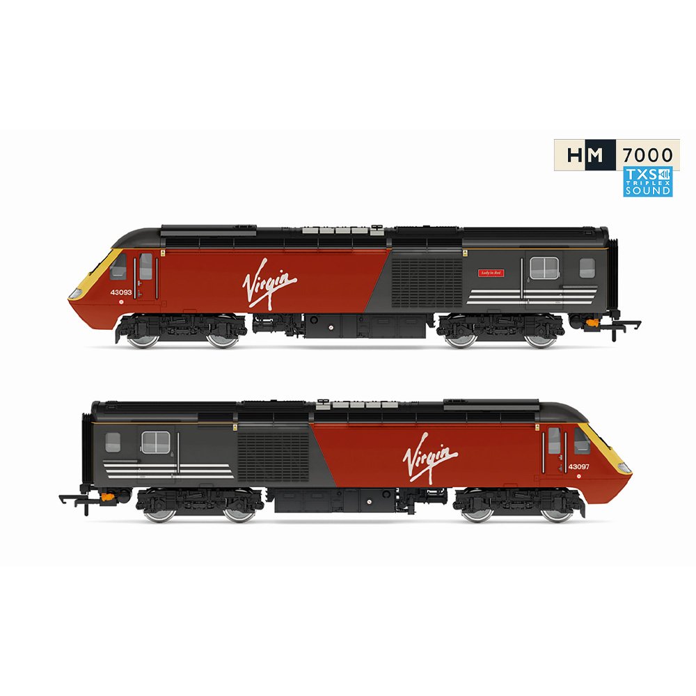 HORNBY OO Virgin - Class 43 HST - Lady in Red- Train Pack (DCC Sound Fitted)