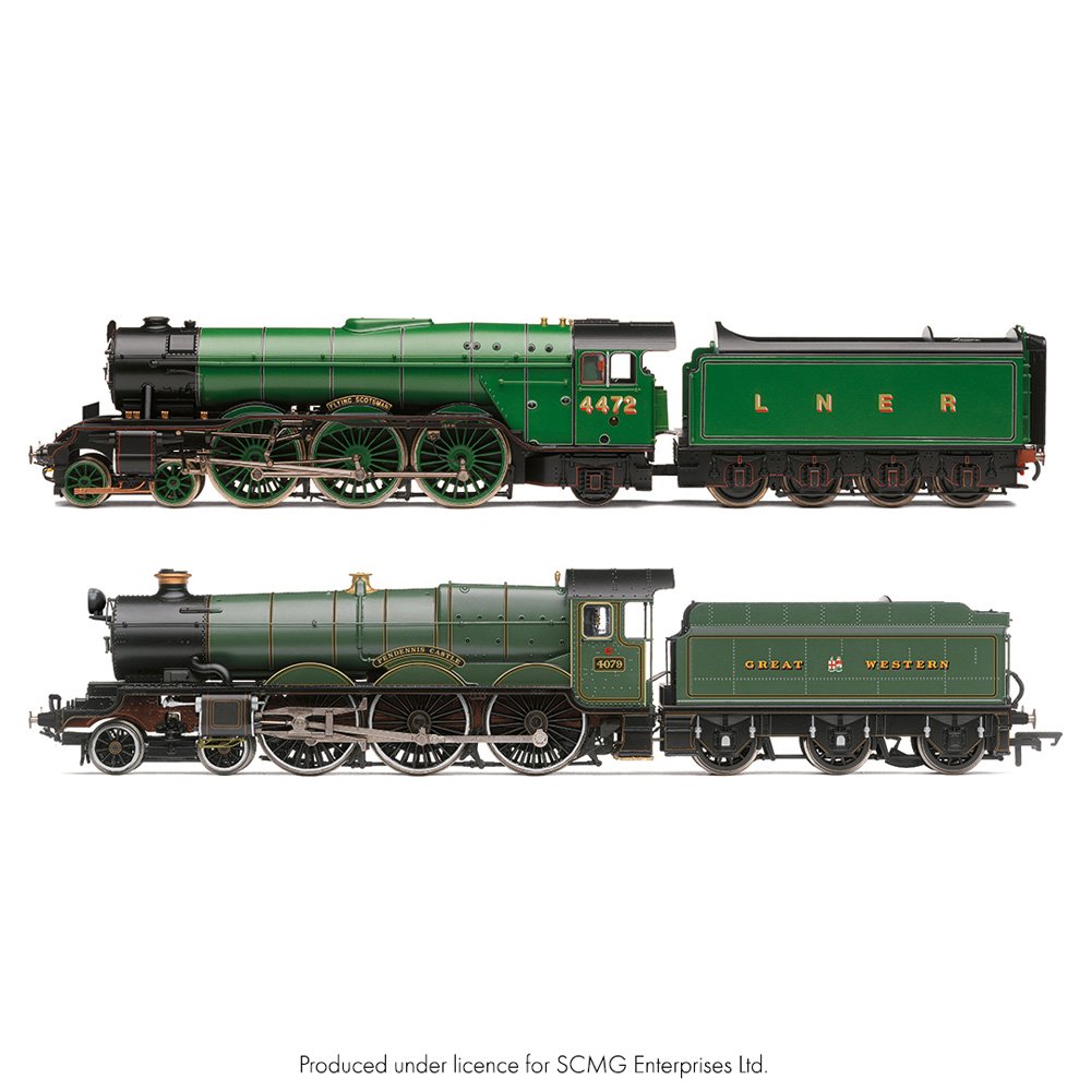 HORNBY 1/76 LNER - Flying Scotsman & GWR -Pendennis Castle (Australian Tour) - Train Pack