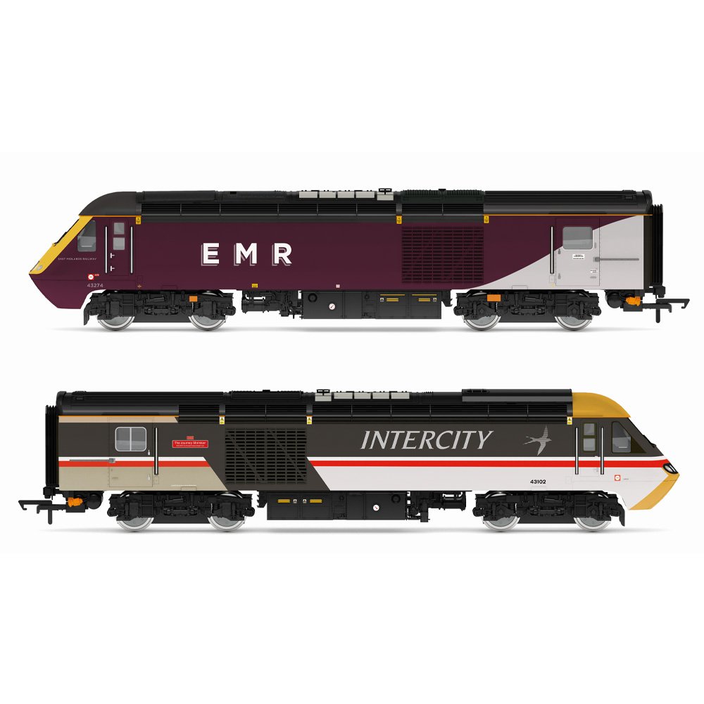 HORNBY 1/76 East Midlands Railway - Class 43 HST - EMR & Intercity - Train Pack