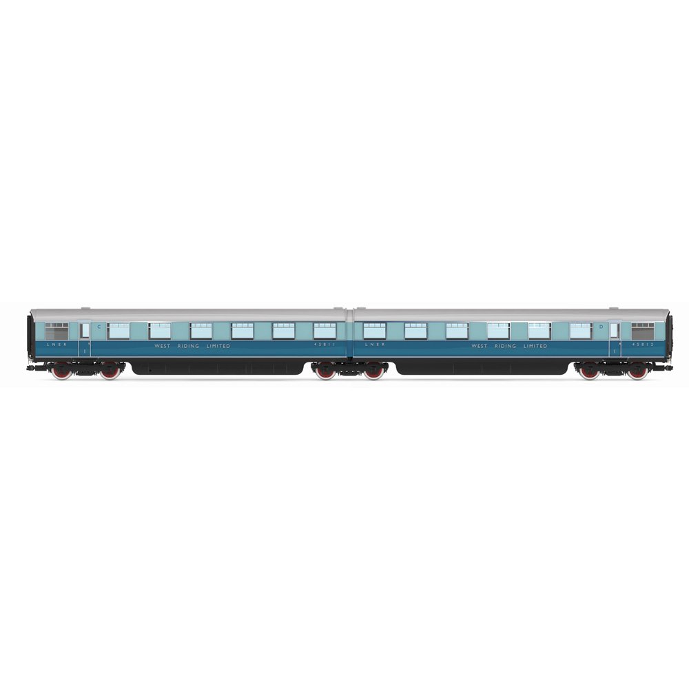 HORNBY 1/76 LNER - 'West Riding Limited' - Double Open First - Coach pack
