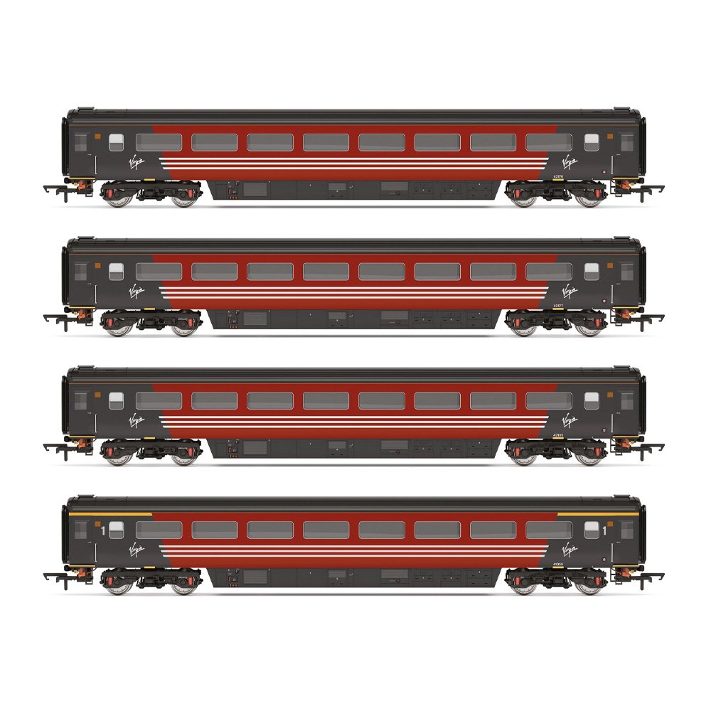 HORNBY 1/76 Virgin Intercity - Mk3 - 4 Car Coach Pack