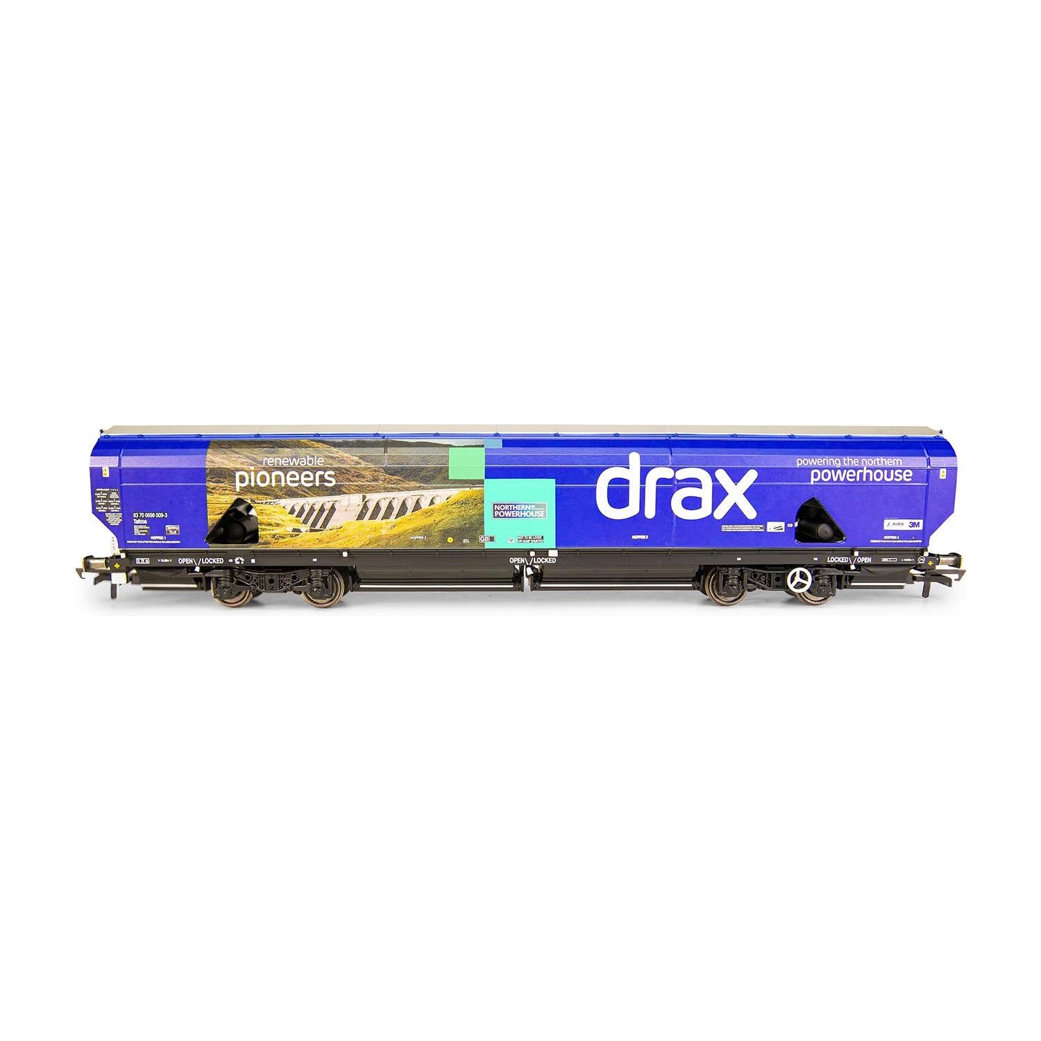 HORNBY OO Drax Biomass Wagon Pack, 83700698071-3 & 83700698009-3