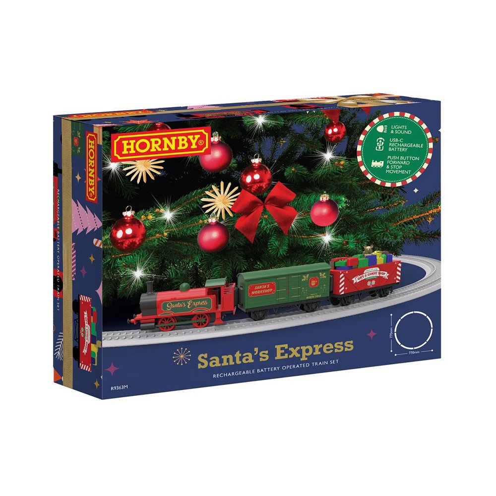 HORNBY SANTA’S EXPRESS RECHARGEABLE BATTERY OPERATED TRAIN SET