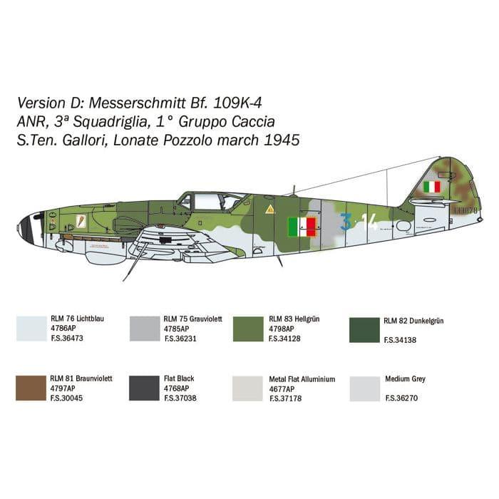 ITALERI 1/48 Bf 109 K-4