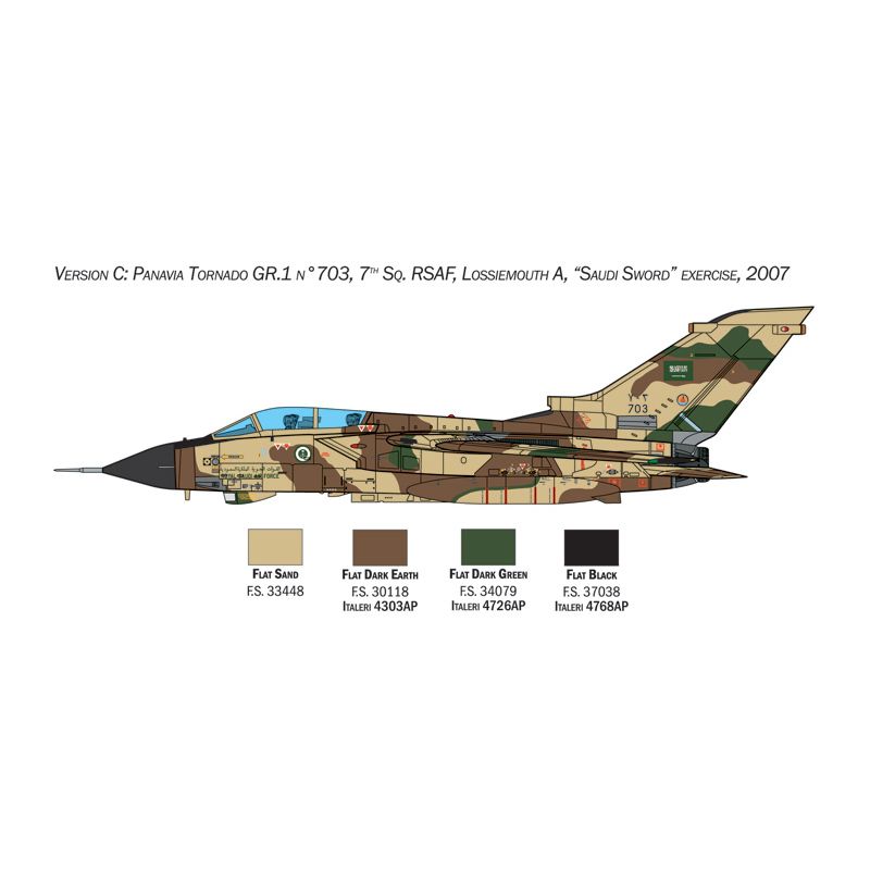 ITALERI 1/48 Tornado GR.1/IDS Gulf War- War Thunder Series
