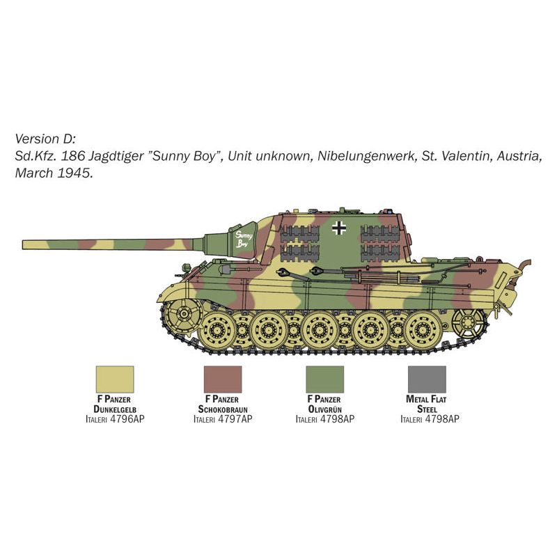 ITALERI 1/56 Sd.Kfz. 186 Jagdtiger
