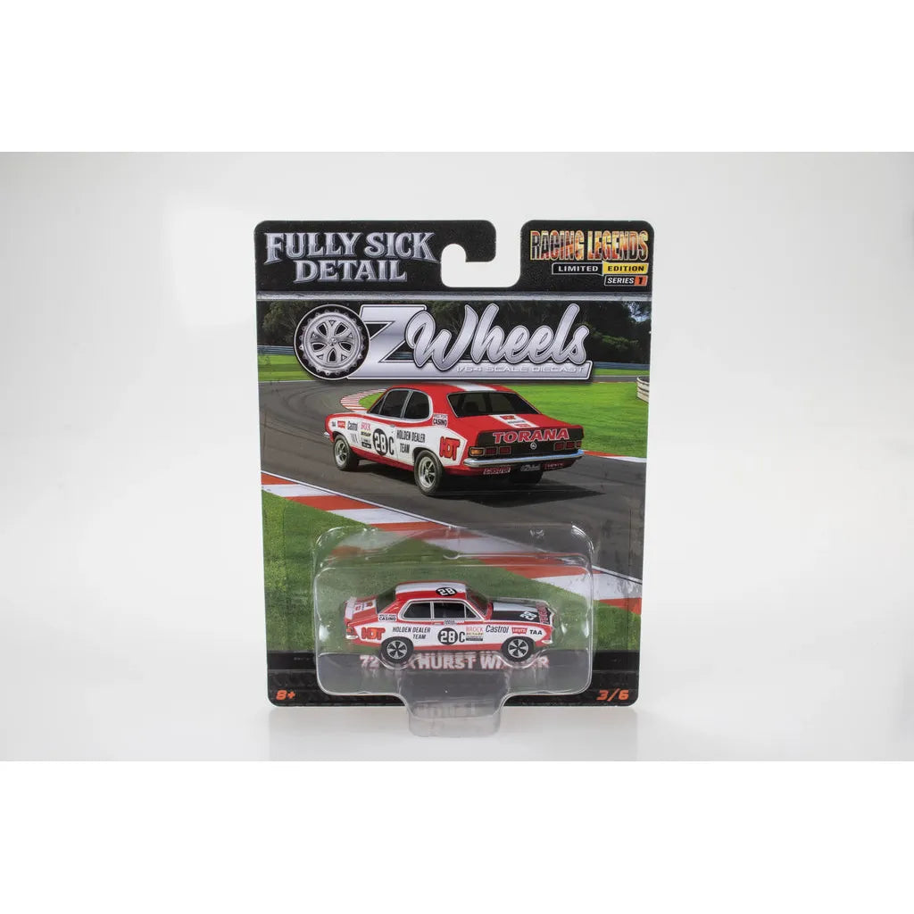OZ LEGENDS 1/64 Fully Sick Detail OZ Wheels Series 1 - 1972 Bathurst Winner #28C Holden LJ Torana GTR XU-1 Peter Brock