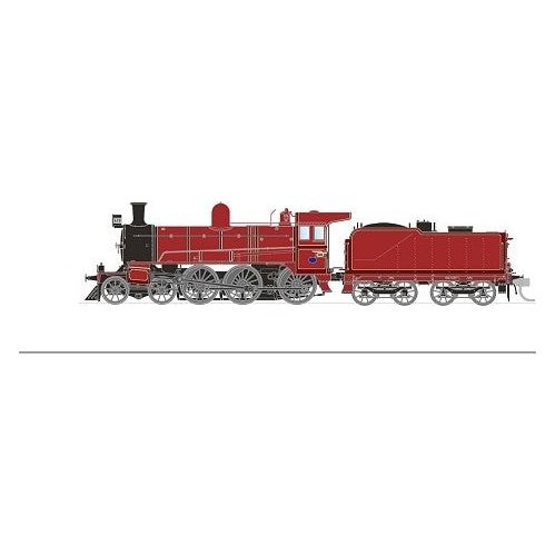 SDS MODELS HO D3 639 Canadian Red - AusSteam '88 Generator on Footplate, Plate Cow Catcher DCC Sound