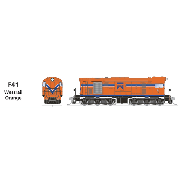 SDS MODELS HO WAGR F Class F41 Westrail Orange DCC Sound