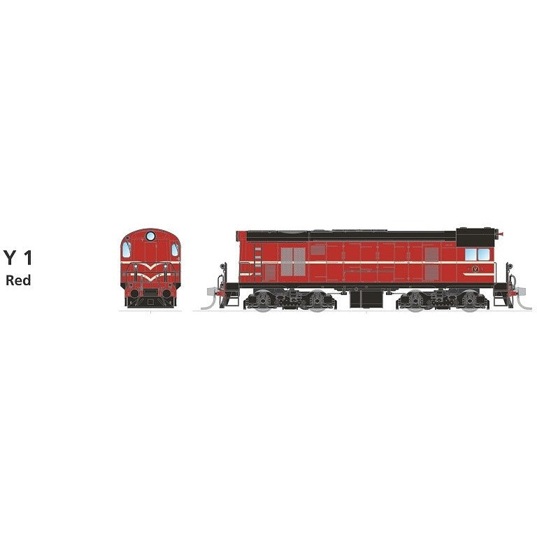 SDS MODELS HO TGR Y Class Y1 Red DCC Sound