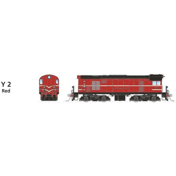 SDS MODELS HO TGR Y Class Y2 Red DCC Sound