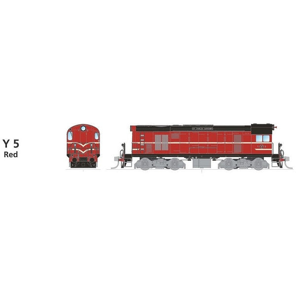 SDS MODELS HO TGR Y Class Y5 Red DCC Sound