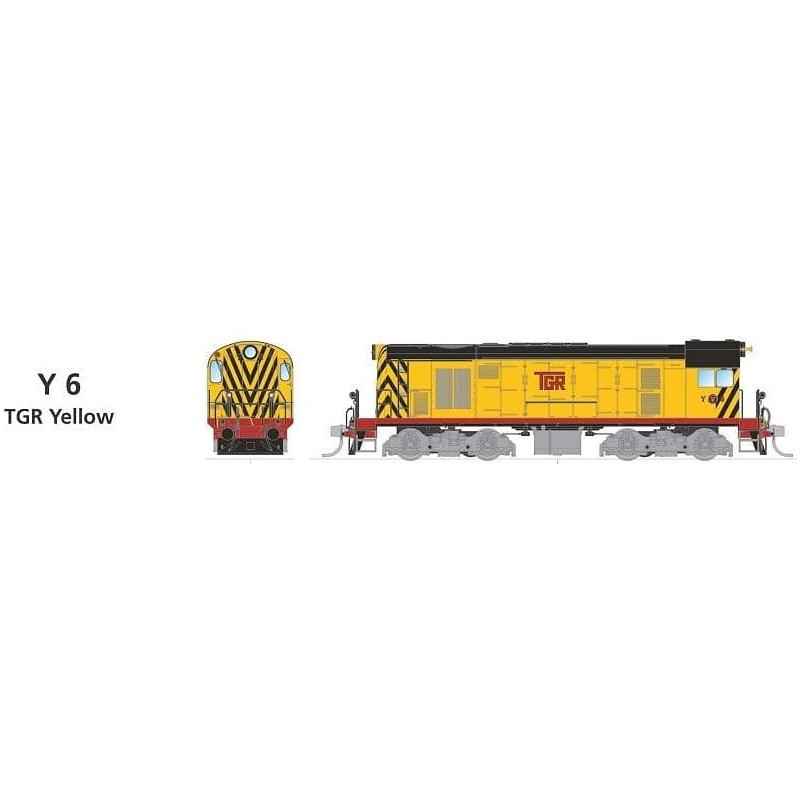 SDS MODELS HO TGR Y Class Y6 TGR Yellow