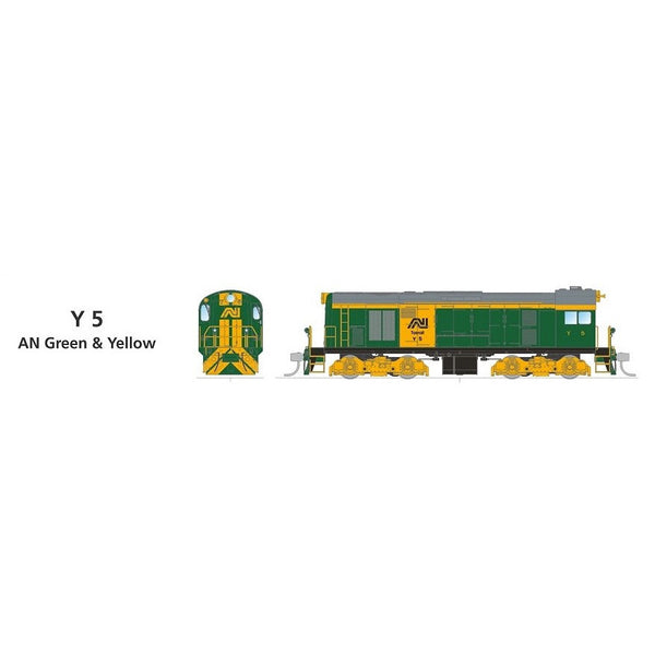 SDS MODELS HO TGR Y Class Y5 AN Green & Yellow DCC Sound