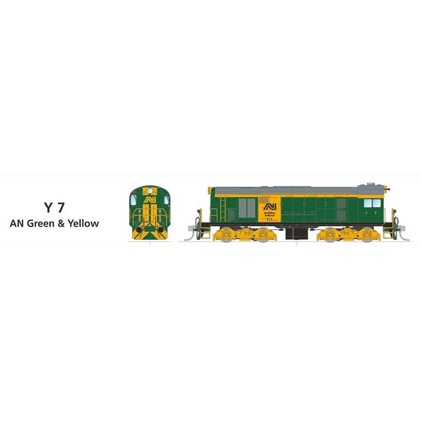 SDS MODELS HO TGR Y Class Y7 AN Green & Yellow DCC Sound