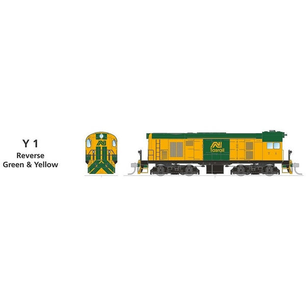 SDS MODELS HO TGR Y Class Y1 Reverse Green & Yellow DCC Sound