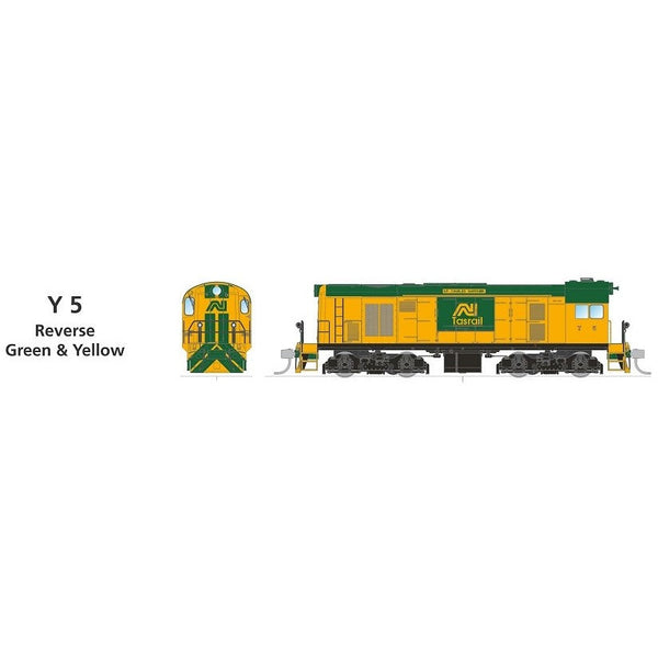 SDS MODELS HO TGR Y Class Y5 Reverse Green & Yellow DCC Sound