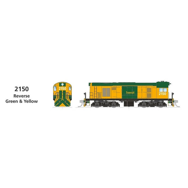 SDS MODELS HO TGR Y Class 2150 Reverse Green & Yellow DCC Sound