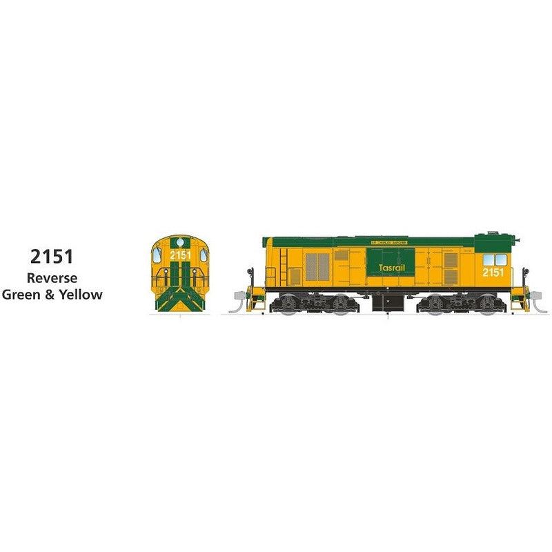 SDS MODELS HOn3.5 TGR Y Class 2151 Reverse Green & Yellow