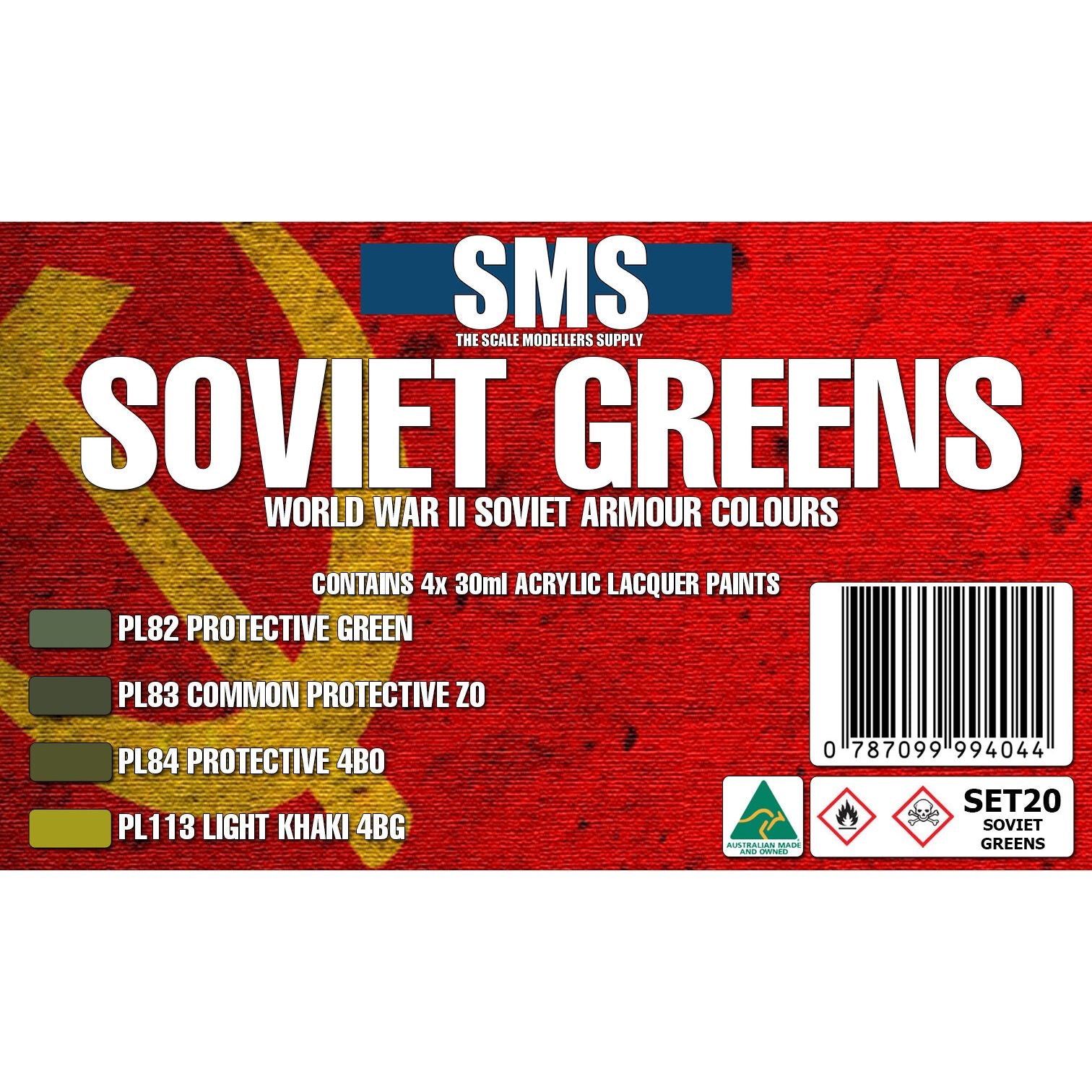 SMS SOVIET WWII GREENS Colour Set