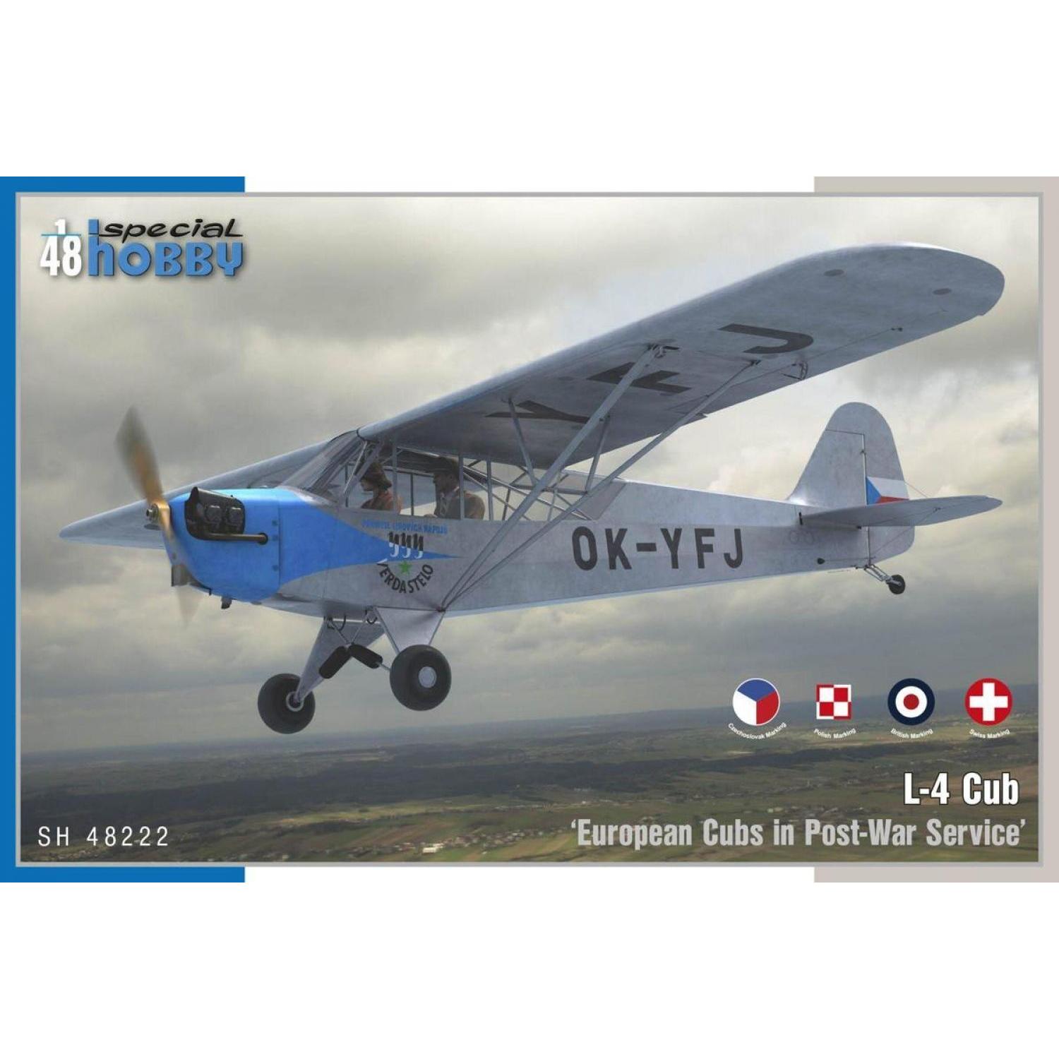 SPECIAL HOBBY 1/48 L-4 â€˜Cub in Post War Serviceâ€™ Plastic Model Kit