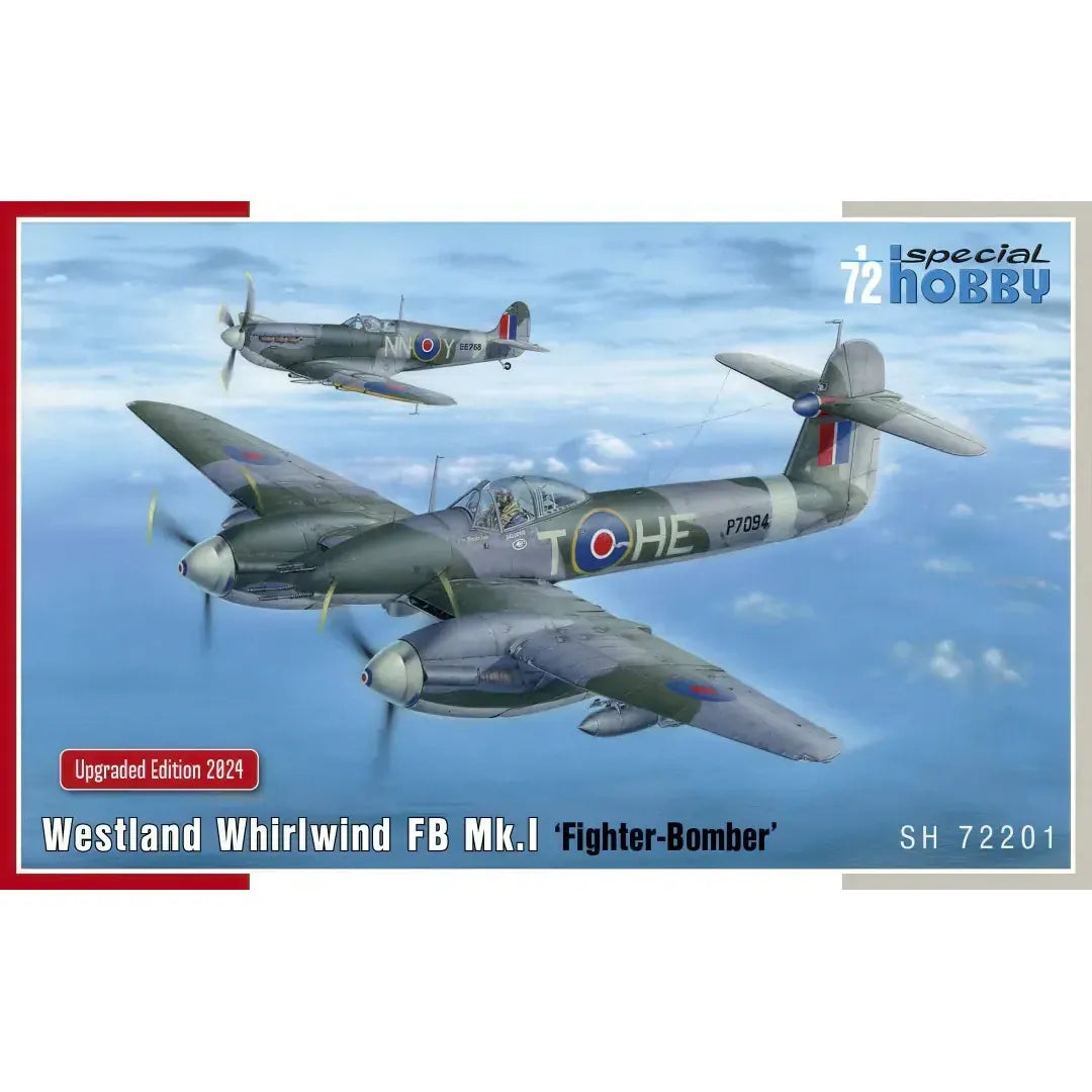 Special Hobby 1/72 Westland Whirlwind FB Mk.I Fighter-Bomber Plastic Model Kit