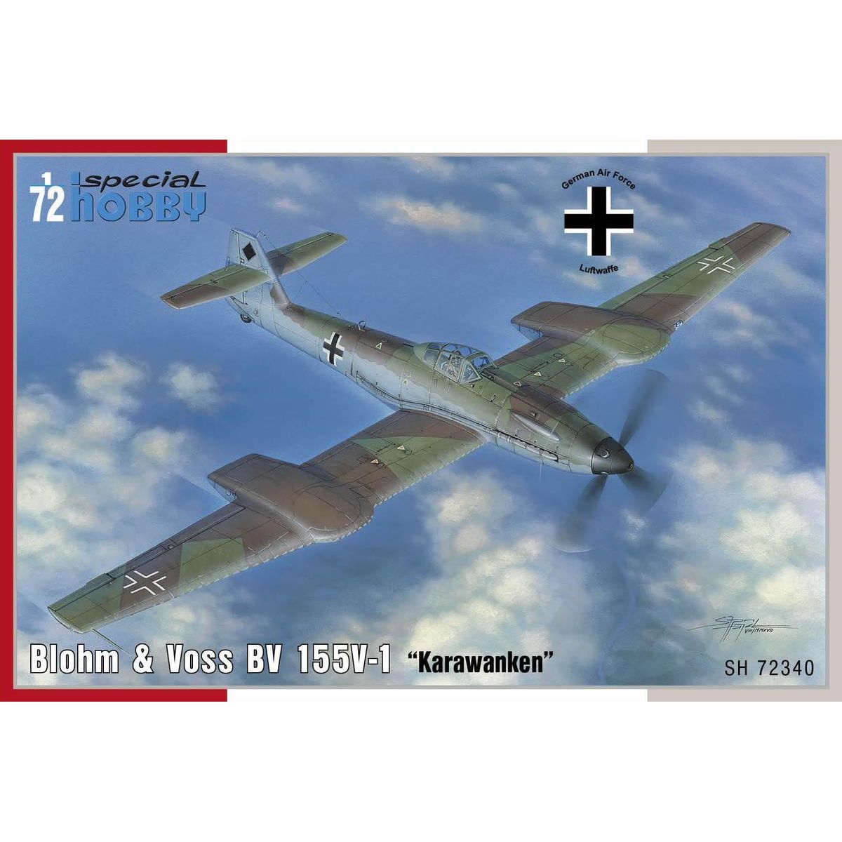 SPECIAL HOBBY 1/72 Blohm & Voss BV 155V-1 Plastic Model Kit