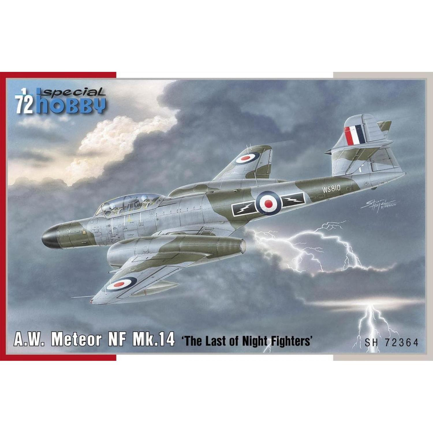 SPECIAL HOBBY 1/72 A.W. Meteor NF Mk.14 â€˜The Last of Night Fightersâ€™ Plastic Model Kit
