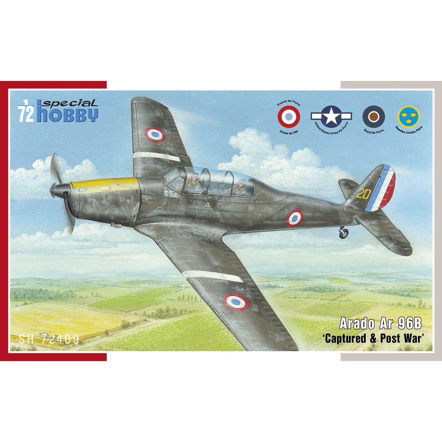 SPECIAL HOBBY 1/72 Arado Ar 96B 'Captured&Post War' Plastic Model Kit