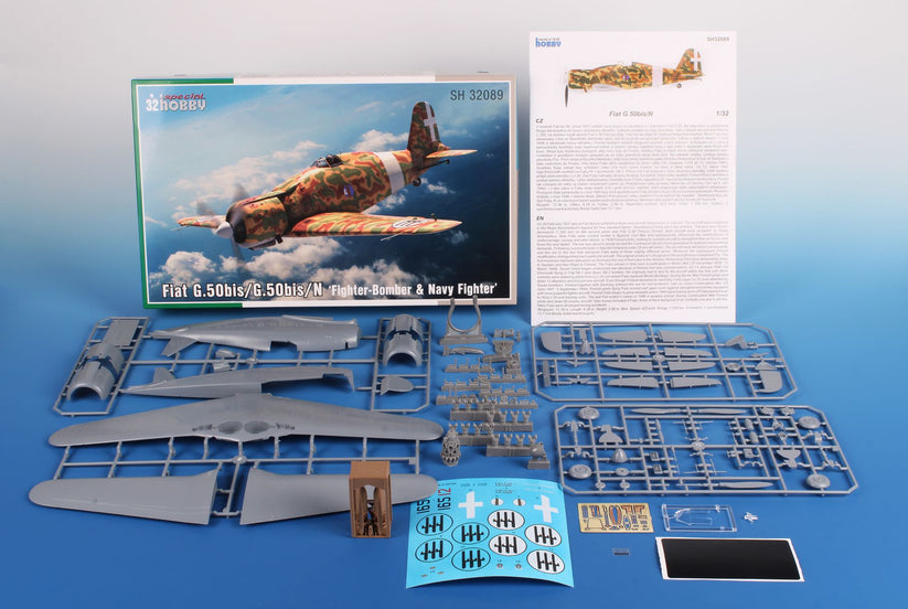 SPECIAL HOBBY 1/32 Fiat G.50bis/G.50bis/N 'Fighter-Bomber & Navy Fighter' Plastic Model Kit