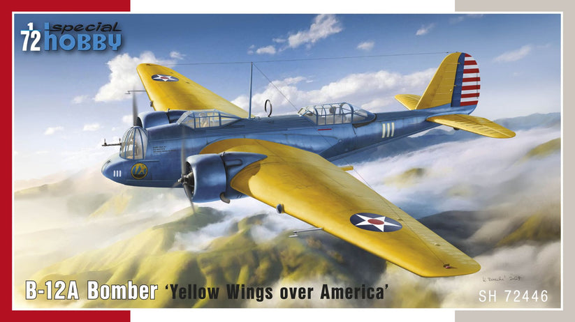 SPECIAL HOBBY 1/72 B-12A Bomber 'Yellow Wings over America' Plastic Model Kit