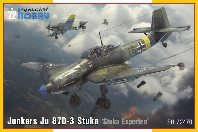 SPECIAL HOBBY 1/72 Junkers Ju 87D-3 Stuka ‘Stuka Experten’ Plastic Model Kit