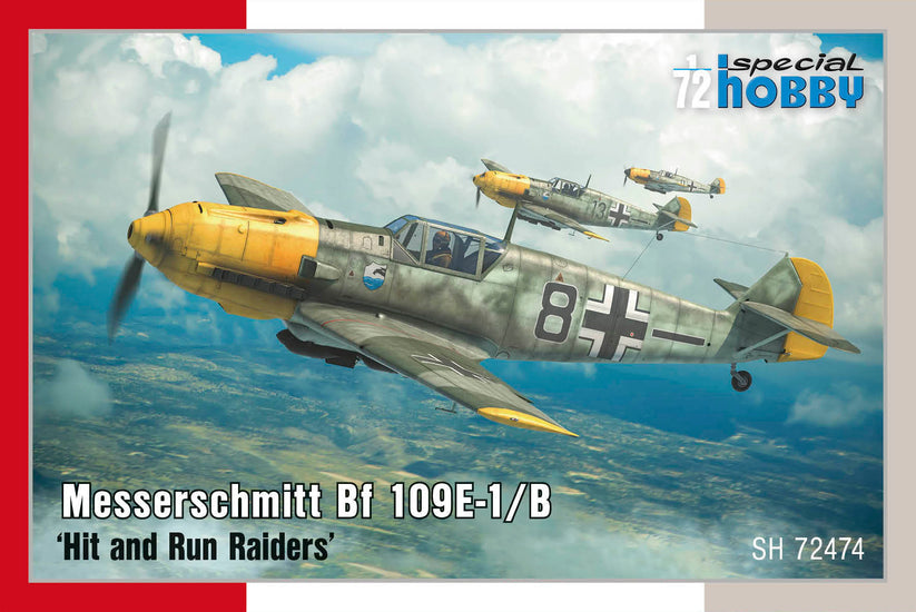 SPECIAL HOBBY 1/72 Messerschmitt Bf 109E-1/B ‘Hit and Run Raiders’ Plastic Model Kit