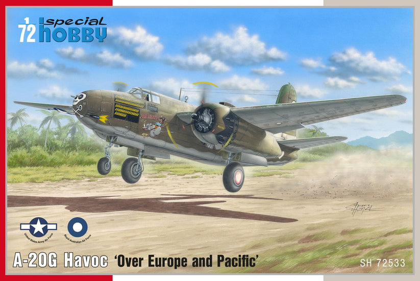 SPECIAL HOBBY 1/72 A-20G Havoc ‘Over Europe and Pacific’ Plastic Model Kit *Aust Decals*