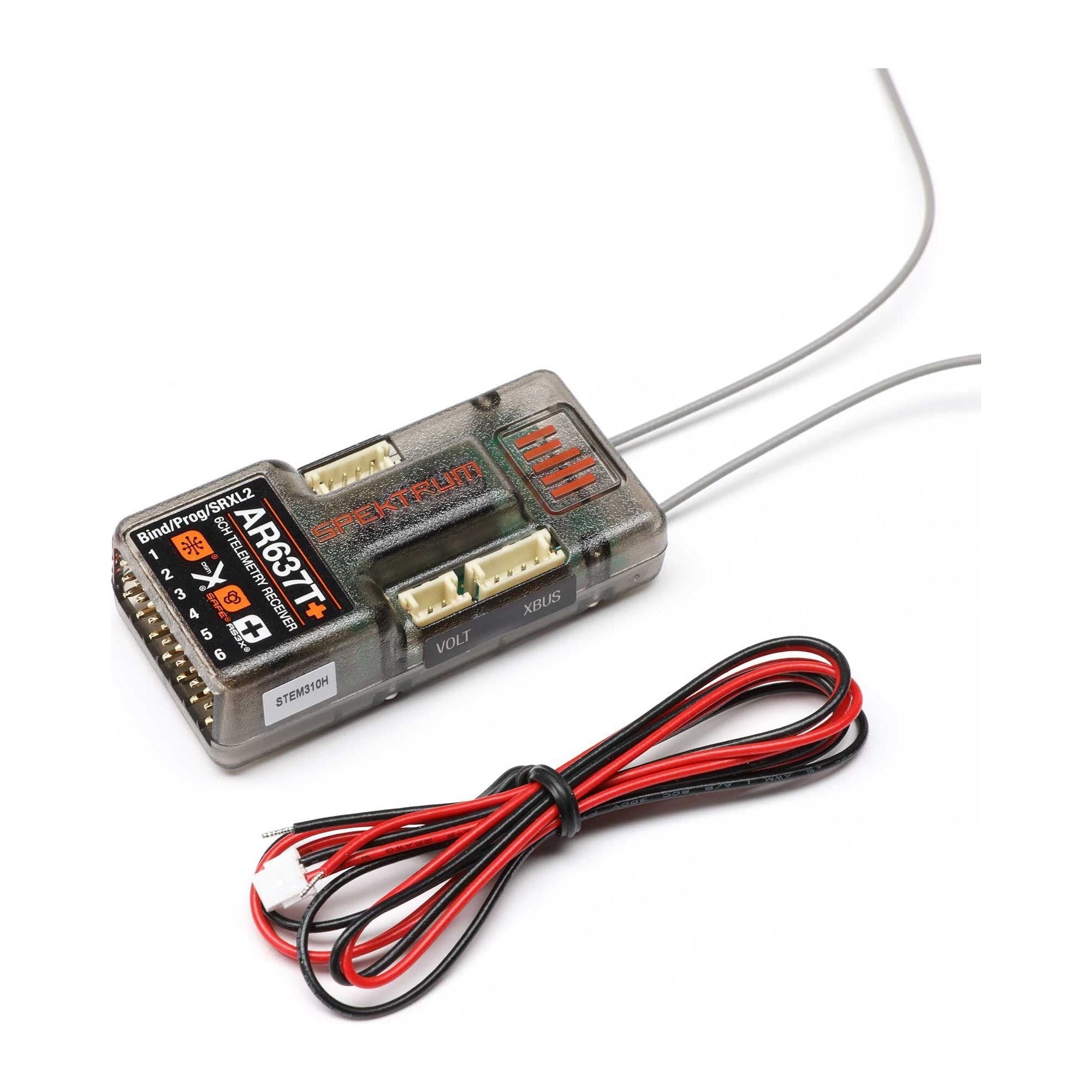 Spektrum AR637T+ 6ch Air Receiver with AS3X+, SAFE Technology and Telemetry, SPM-1032