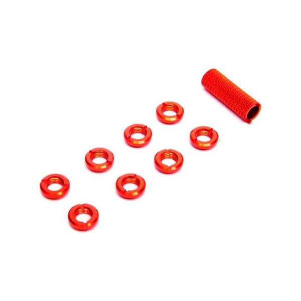 SPEKTRUM Radio Red Switch Nuts with Wrench, 8pcs