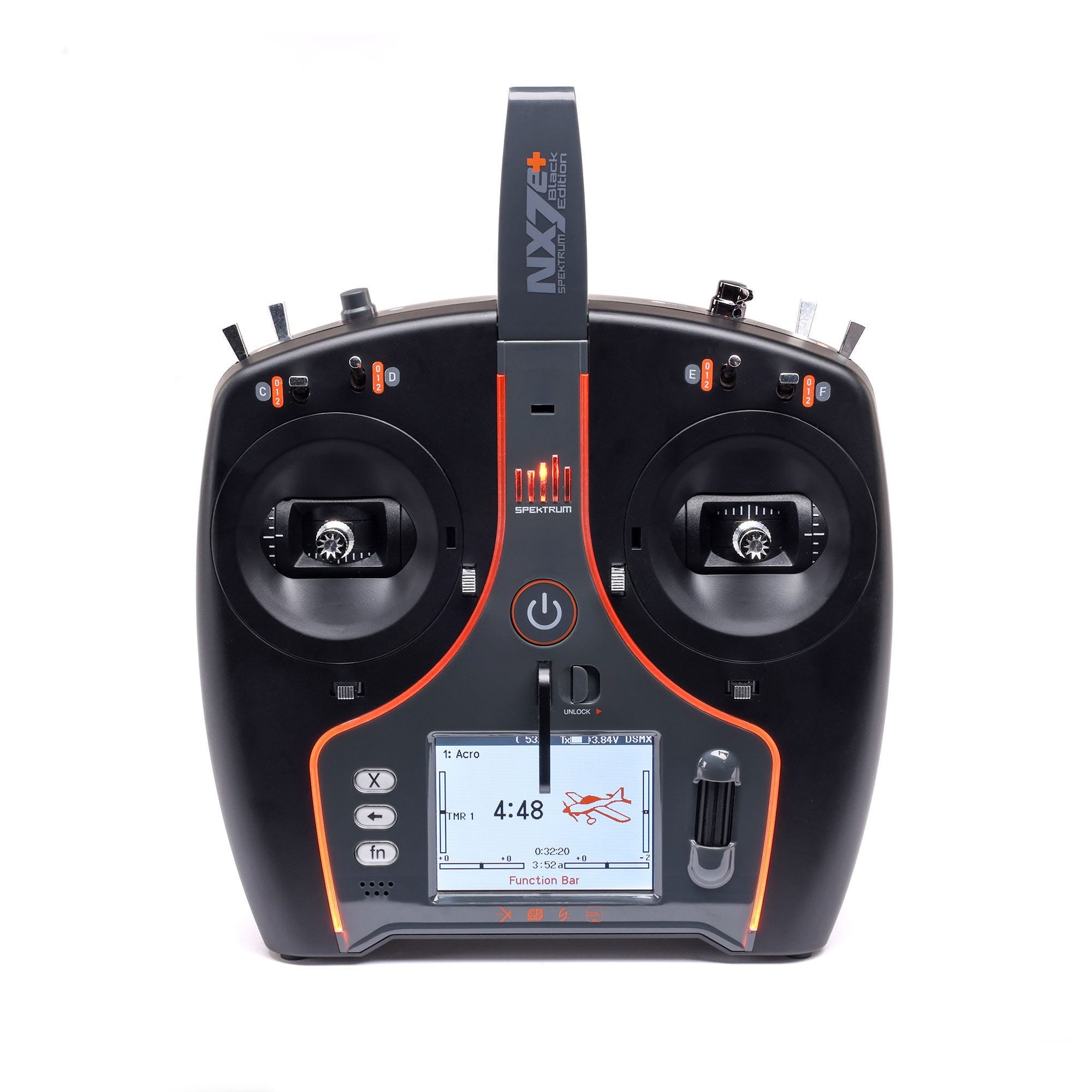 Spektrum NX7e+ 14 Channel DSM-X 2.4GHz Black Edition Transmitter Only, SPMR7120