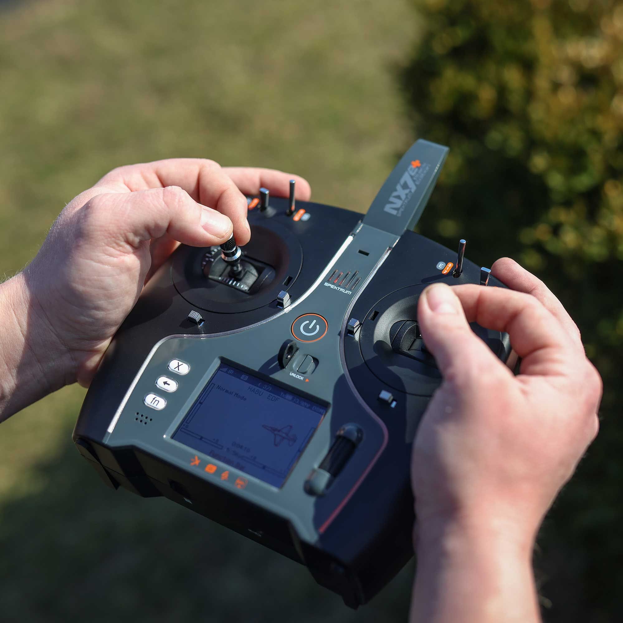 Spektrum NX7e+ 14 Channel DSM-X 2.4GHz Black Edition Transmitter Only, SPMR7120