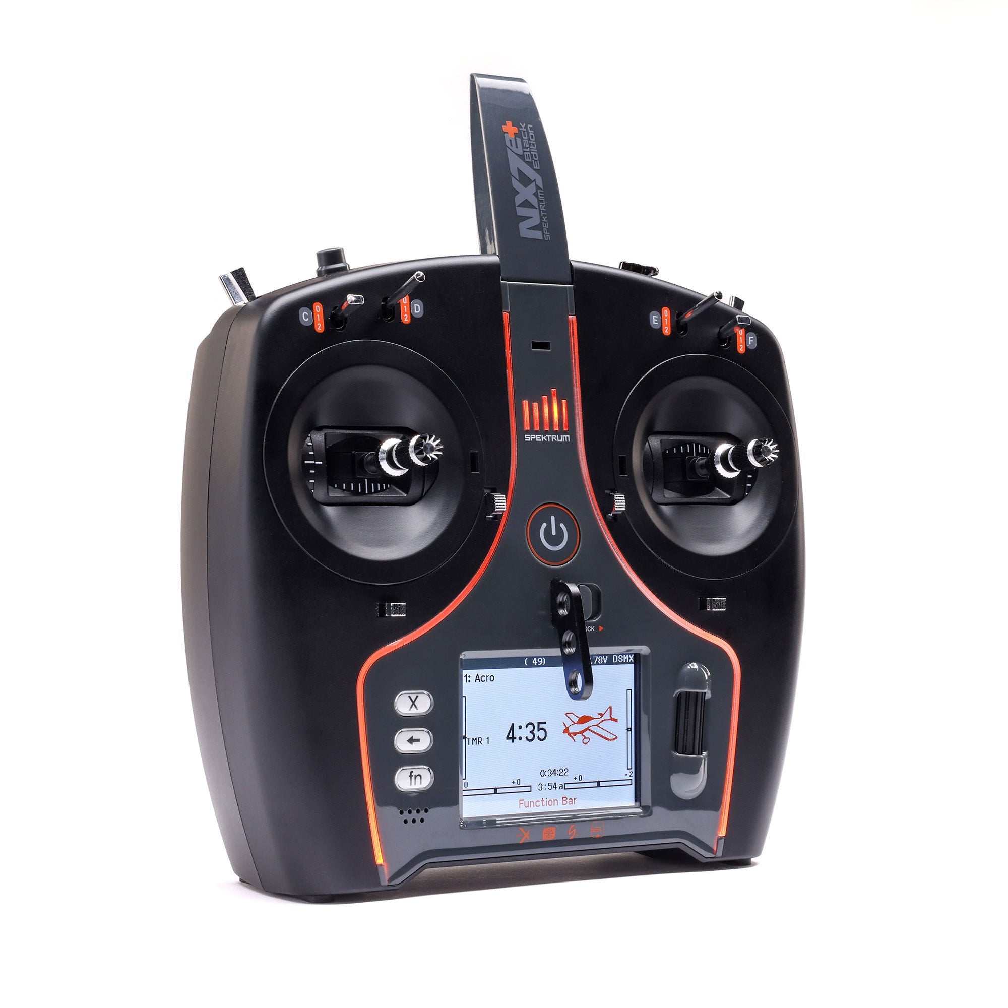Spektrum NX7e+ 14 Channel DSM-X 2.4GHz Black Edition Transmitter Only, SPMR7120