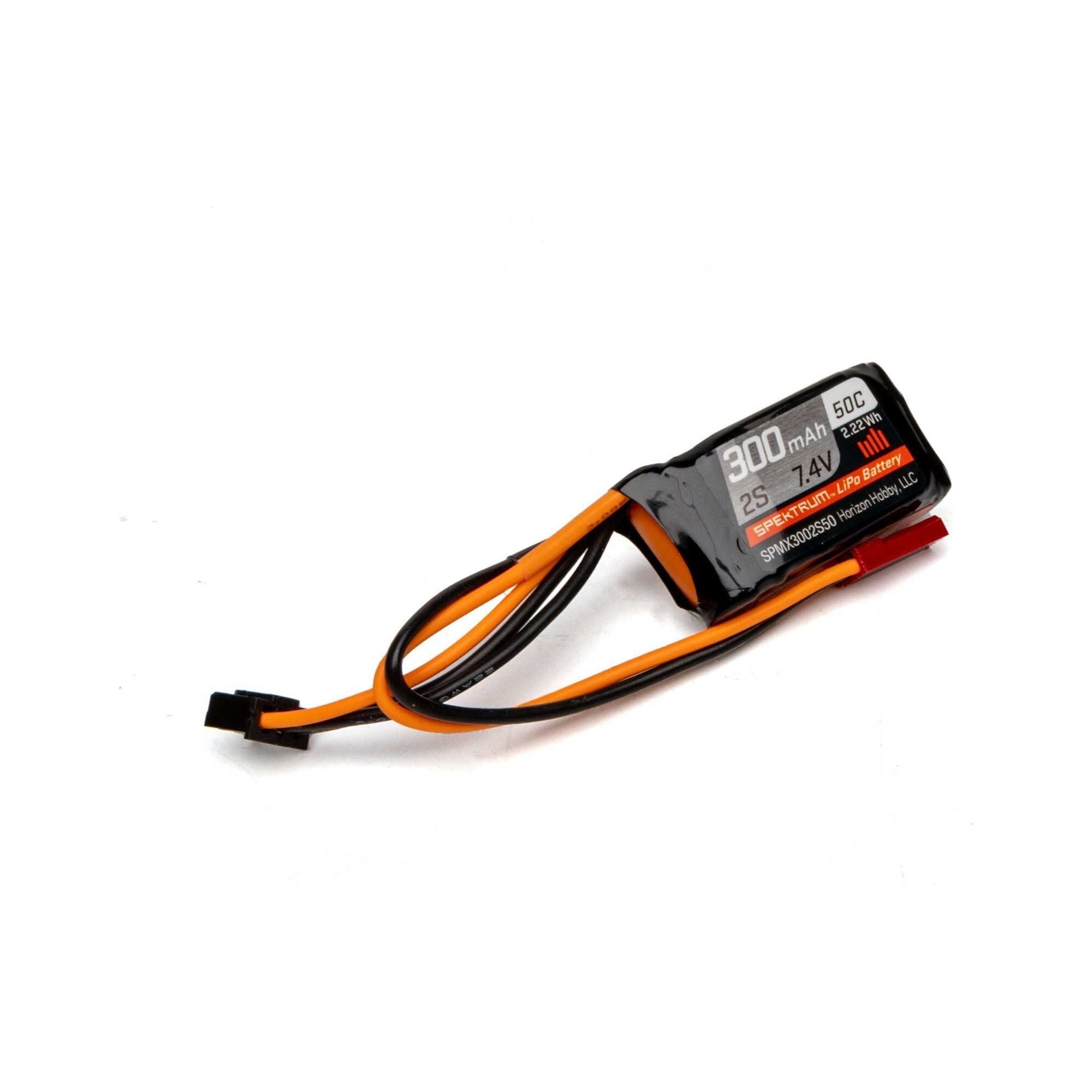 Spektrum 300mAh 2S 7.4V 50C LiPo Battery with JST Connector