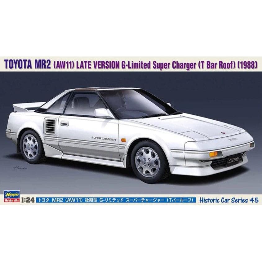 HASEGAWA 1/24 Toyota MR2 (AW11) Late Version G-Limited Super Charger (T Bar Roof) (1988)