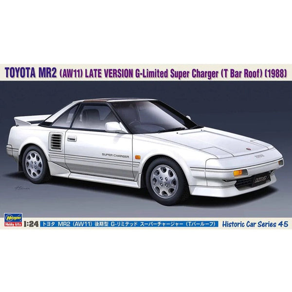 HASEGAWA 1/24 Toyota MR2 (AW11) Late Version G-Limited Super Charger (T Bar Roof) (1988)