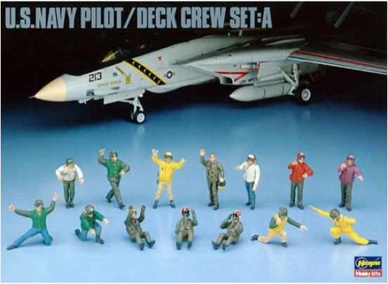 HASEGAWA 1/48 U.S. NAVY PILOT/DECK CREW SET A