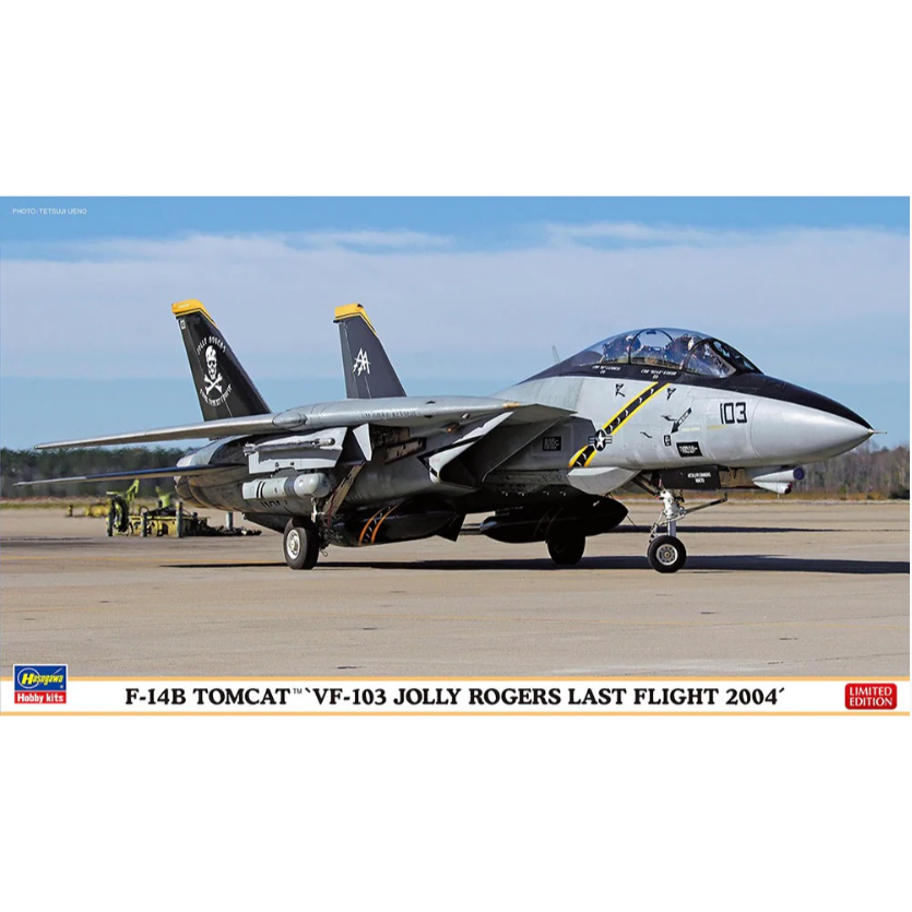 HASEGAWA 1/72 F-14B TOMCAT VF-103 JOLLY ROGERS LAST FLIGHT 2004