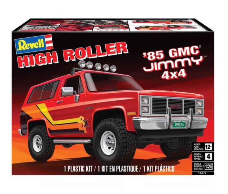 REVELL 1/25 1985 GMC JIMMY 4X4 HIGH ROLLER