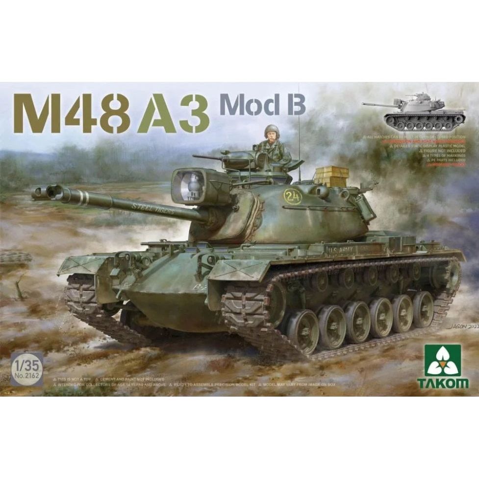 Takom 1/35 M48A3 Mod B Plastic Model Kit [2162]
