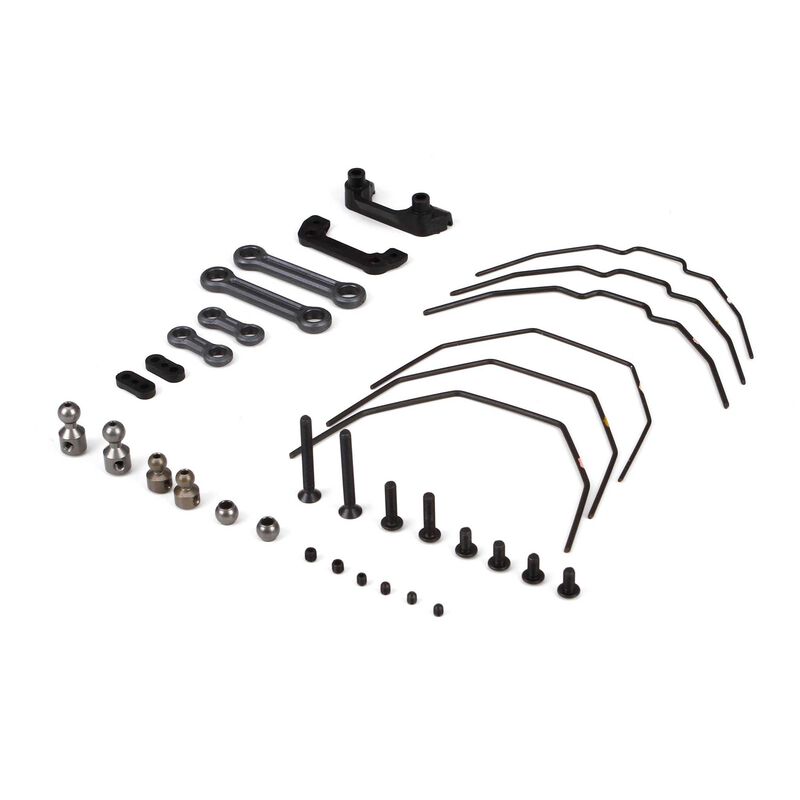 TEAM LOSI Sway Bar Kit, Front and Rear: 22-4