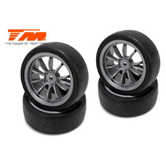 Team Magic 1/10 Touring Mounted Rubber (4pce SIL)