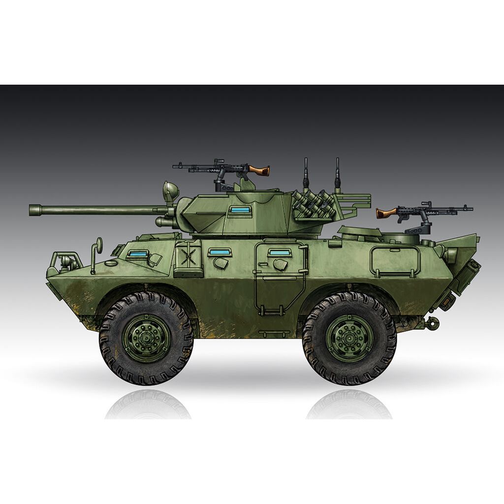 Trumpeter 1/72 LAV-150 APC 90mm Mecar Gun Plastic Model Kit