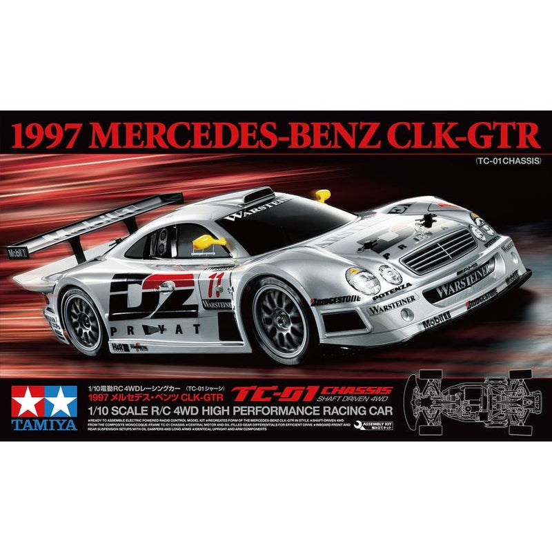 TAMIYA 1/10 1997 Mercedes-Benz CLK-GTR RC TC-01 (No ESC)